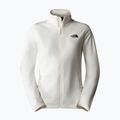 The North Face women's 100 Glacier FZ white dune/npf sweatshirt 5