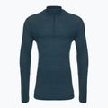 Men's Smartwool Intraknit Thermal Merino Base Layer 1/4 Zip sweatshirt twilight blue 3