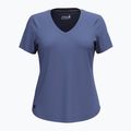 Women's trekking T-shirt Smartwool Active Ultralite V-Neck nightfall blue 3