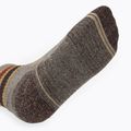 Men's socks Smartwool Performance Hike Light Cushion Striped Mid Crew taupe/natural marl 5