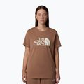 The North Face women's Relaxed Easy Tee latte/white dune t-shirt