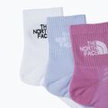 Socks The North Face Multi Sport Cush Quarter Sock 3 pairs tnf white/purple 2