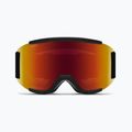 Ski goggles Smith Squad black/chromapop pro photochromic red mirror 2