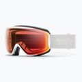 Smith Moment white vapor/chromapop pro photochromic red mirror ski goggles