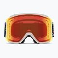 Smith Squad XL artist series tallboy/red mirror/storm yellow flash ski goggles 2