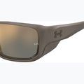 Men's Under Armour Attack MD S3 brwn metlzed/gold mirror oleophobic sunglasses 7