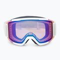 Smith Squad white vapor/chromapop pro photochromic blue mirror ski goggles 3