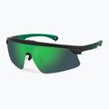 Men's Polaroid PLD 7056/CI/S matte black green/greygreen mirror polarised sunglasses 2