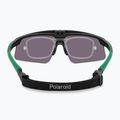 Men's Polaroid PLD 7056/CI/S matte black green/greygreen mirror polarised sunglasses 4