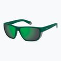 Polaroid PLD 7057/S matte teal/greygreen mirror polarised men's sunglasses 2