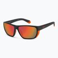 Polaroid PLD 7057/S matte black orange/red multilayer polarised men's sunglasses 2