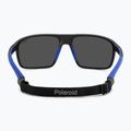 Polaroid PLD 7058/S matte black blue/blue mirror polarized hc men's sunglasses 5