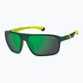 Men's Polaroid PLD 7058/S matte green/green mirror polarised high contrast sunglasses 2