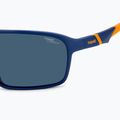 Men's Polaroid PLD 7058/S matte blue/blue polarised high contrast sunglasses 6