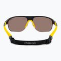 Men's Polaroid PLD 7059/S matte black yellow/gold polarised high contrast sunglasses 4