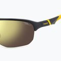 Men's Polaroid PLD 7059/S matte black yellow/gold polarised high contrast sunglasses 6