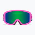 Ski goggles Smith Snowday Jr vivid pink hearts/green sol-x mirror 2