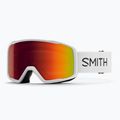 Ski goggles Smith Tribute white/red sol-x mirror