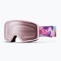 Ski goggles Smith Tribute carnation puzzle/ignitor mirror
