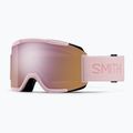 Ski goggles Smith Squad carnation/chrp everyday rose gold mirror/clear