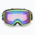 Children's ski goggles Smith Daredevil Jr electric lime left turn/blue sensor mirror 2
