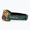 Children's ski goggles Smith Daredevil Jr electric lime left turn/blue sensor mirror 4