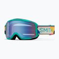 Children's ski goggles Smith Daredevil Jr jade formations/blue sensor mirror 5