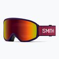 Children's ski goggles Smith Reason OTG S3 deep plum gradient/red solx mirror antifog