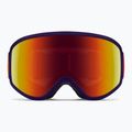 Children's ski goggles Smith Reason OTG S3 deep plum gradient/red solx mirror antifog 2