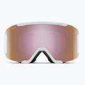 Ski goggles Smith Squad S2 white vapor/chromapop everyday rose gold mirror 2