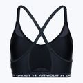 Under Armour Crossback Low black/white training bra 2