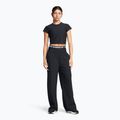 Women's trousers Under Armour Rival Wide Leg black / white 2