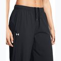 Women's trousers Under Armour Rival Wide Leg black / white 4