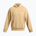 Men's Under Armour Icon HWT Fleece Wash OS Hoodie camel/white 5