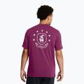 Men's training shirt Under Armour Project Rock Badge Of Honor purple 2