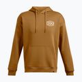 Men's Under Armour Project Rock Icon Fleece Hoodie yellow ochre/silt 4