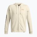 Men's Under Armour Project Rock HWT Full Zip silt/clay green sweatshirt 3