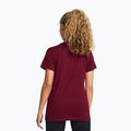 Under Armour women's Rival logo t-shirt cardinal/white 2