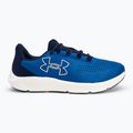 Men's Under Armour Charged Pursuit 3 Big Logo tech blue/midnight navy/white running shoes 2