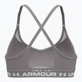 Under Armour Crossback Low tetra gray/white training bra 2