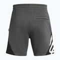 Men's Under Armour Curry Splash Fleece Shorts castlerock full heather/black/white clay 2