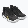Under Armour Spawn 7 basketball shoes black/metallic gold/black 10