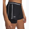 Women's training shorts Under Armour Tech Play Up 2in1 black / black / white 4