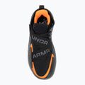 Under Armour Flow Futr X 4 UAA basketball shoes black/castlerock/blaze orange 5
