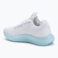 Women's training shoes Under Armour Dynamic 2 white/stream/metallic silver 3
