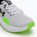Men's running shoes Under Armour Charged Surge 4 white/hyper green/black 7