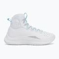 Under Armour CURRY 4 FLOTRO basketball shoes white/stream/metallic silver 2