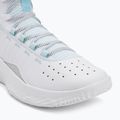 Under Armour CURRY 4 FLOTRO basketball shoes white/stream/metallic silver 7