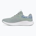 Women's training shoes Under Armour Charged Aurora 2+ silica green/white/metallic silica 9