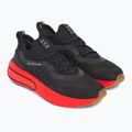Men's shoes Under Armour Phantom 4 black/lava red/metallic silver 10